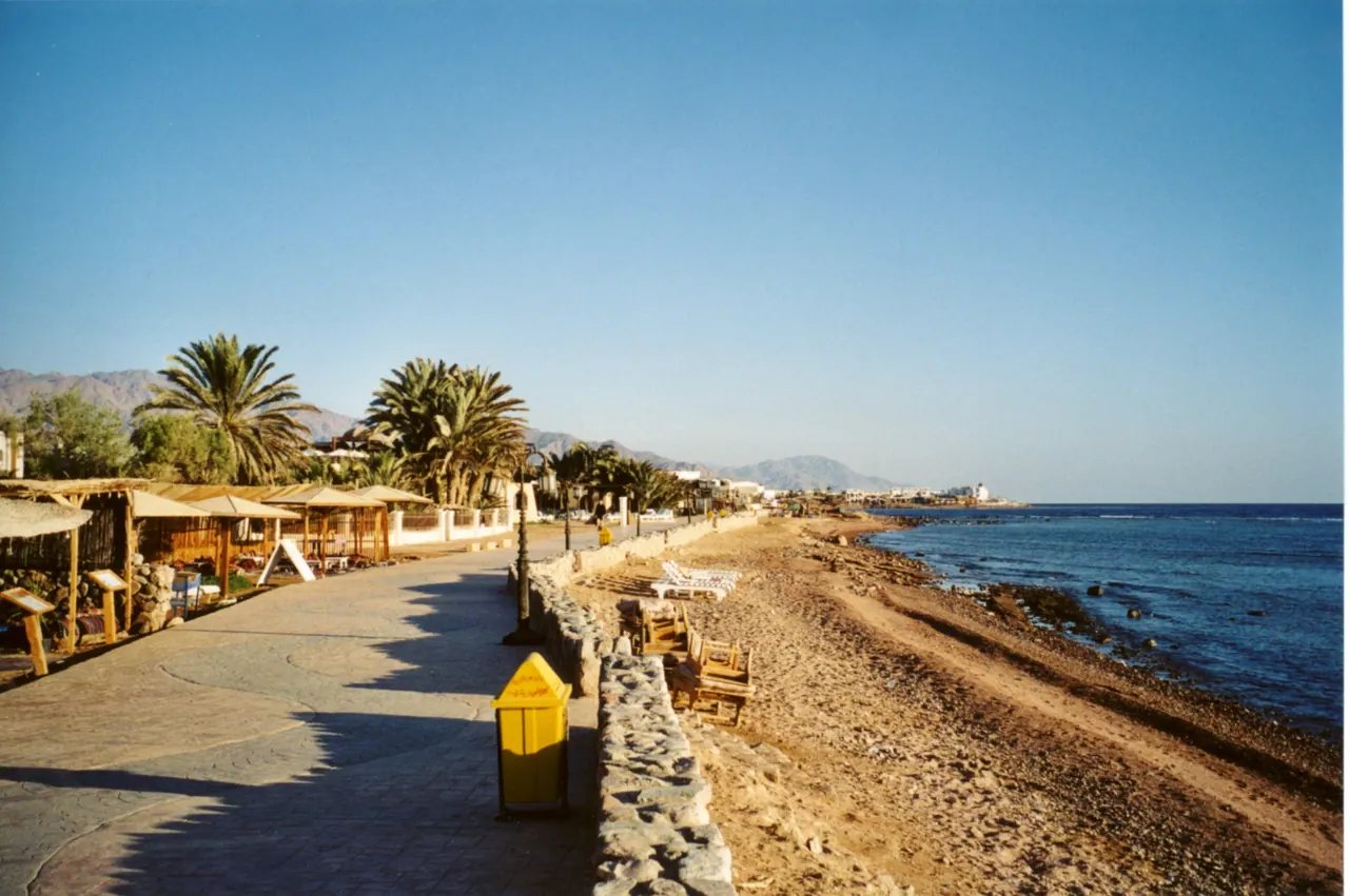 Seafront promenade in Dahab