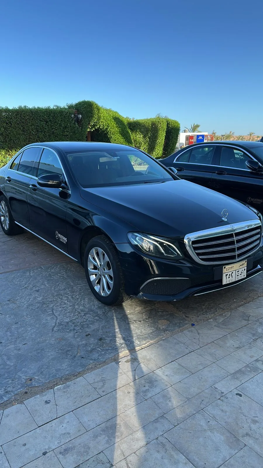 Mercedes-Benz E200 with driver